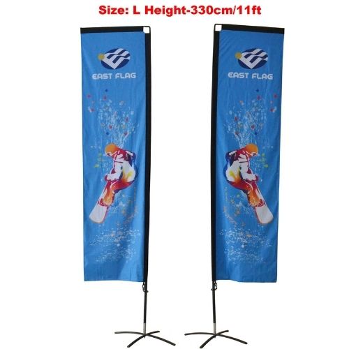11ft double sided rectangle flag
