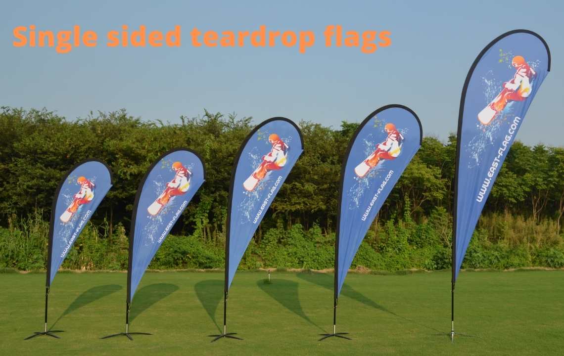 single sided teardrop flags factory