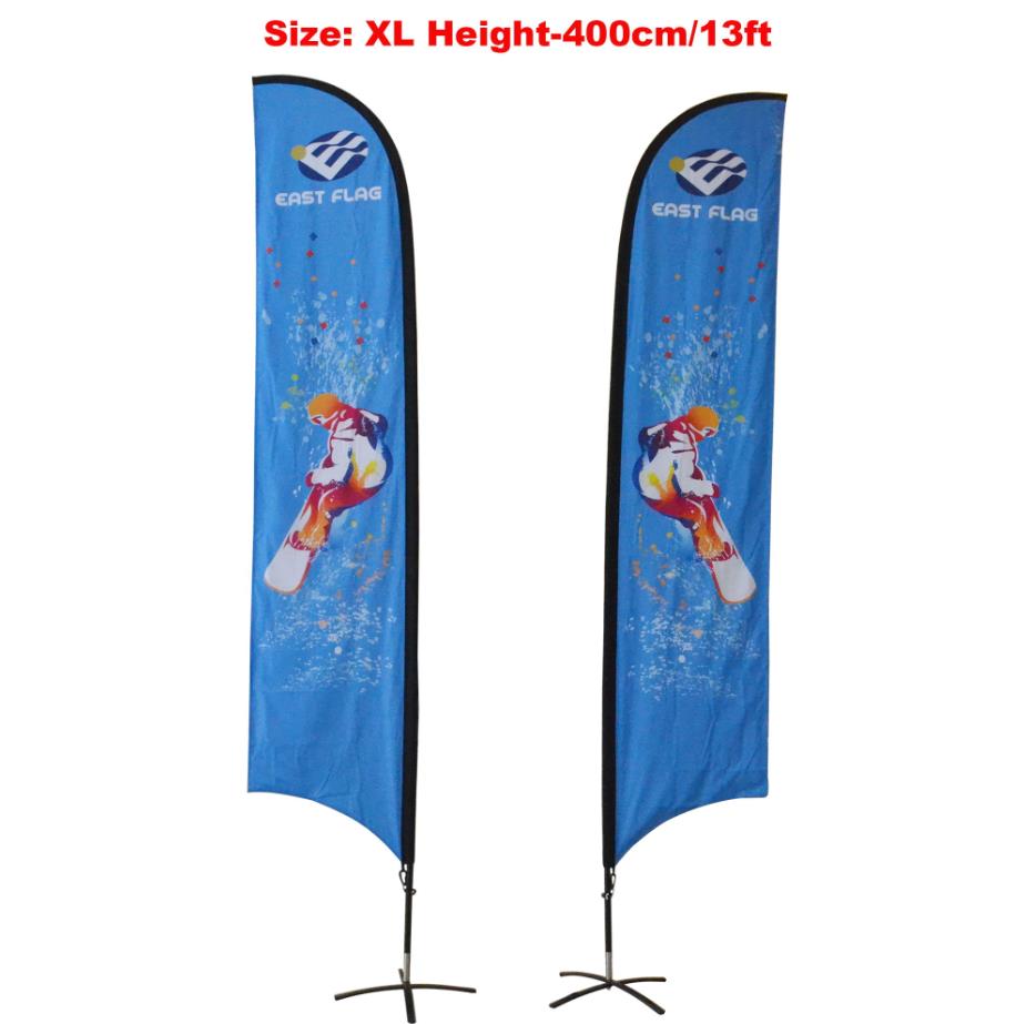 13ft double sided feather flag
