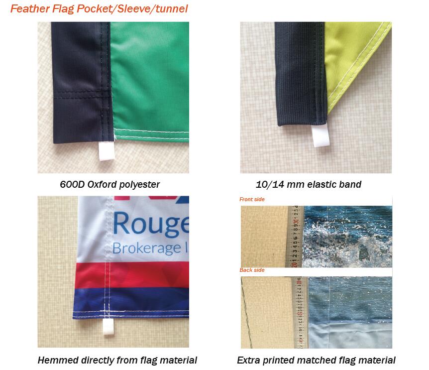 feather flags pocket