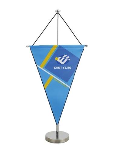Triangle Table Banner with steel bar